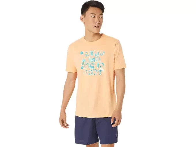 ASICS HIBISCUS SLOGAN -t-paita