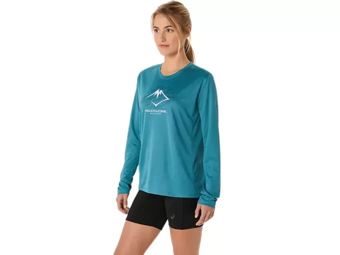 FUJITRAIL-LOGOLLINEN PITKÄHIHAINEN TOPPI