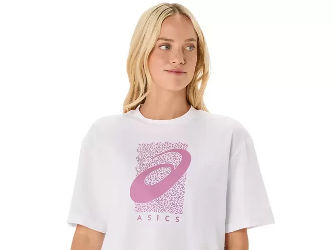 HARJOITUSYDIN ASICS SPIRAL GRAPHIC RELAXED T-PAITA