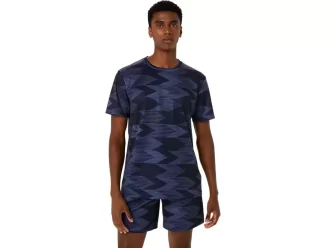 KAUDENAIKAINEN LYHYTHIHAINEN KUVIOLLA VARUSTETTU TOPPI