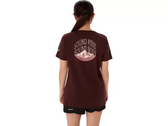 NAISTEN ASICS NATURE V-KAULUS LYHYTHIHAINEN T-PAITA