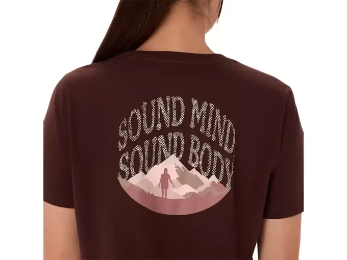 NAISTEN ASICS NATURE V-KAULUS LYHYTHIHAINEN T-PAITA