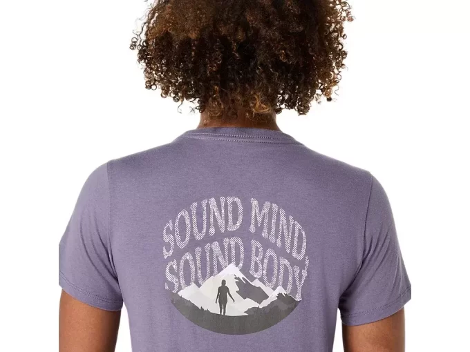 NAISTEN ASICS NATURE V-KAULUS LYHYTHIHAINEN T-PAITA