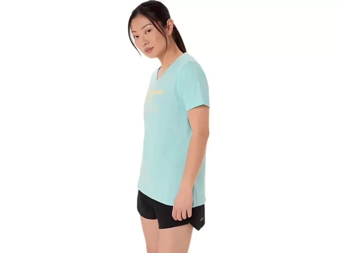 NAISTEN ASICS RAIDALLINEN V-KAULUSPAITA