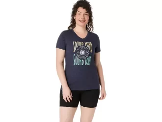 NAISTEN AURINGONKUKKAKUOSINEN ISLOGAANIPAITA V-AUKKOINEN