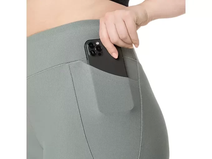 NAISTEN KORKEAVYÖTÄRÖISET RIBBETTIHOUSUT 7/8