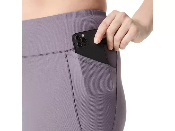 NAISTEN KORKEAVYÖTÄRÖISET RIBBETTIHOUSUT 7/8