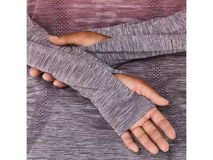 NAISTEN SAUMATON PITKÄHIHAINEN TOPPI