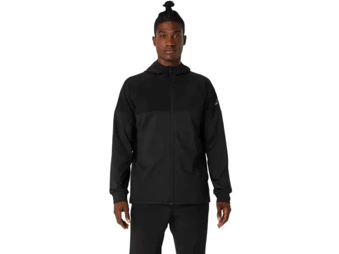 NEULETTU JERSEY-KOKONAISVETOKAULAINEN HUPPARI