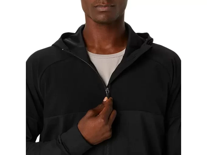 NEULETTU JERSEY-KOKONAISVETOKAULAINEN HUPPARI