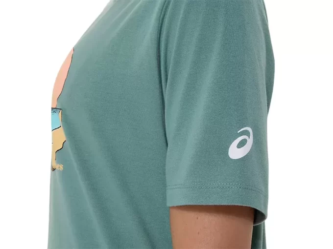 UNISEX ASICS PALM IN THE SUN LYHYTHIHAINEN T-PAITA