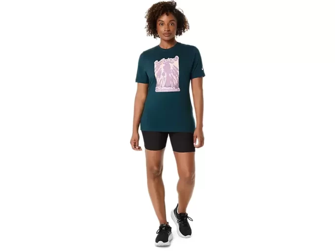 UNISEX ASICS WANDER LYHYTHIHAINEN T-PAITA